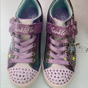 Skechers Purple and Pink Sparkly Sneakers